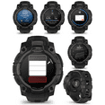 thumbnail image 2 of Garmin Instinct 3 45mm, AMOLED Display, Rugged Outdoor GPS Smartwatch, Metal-Reinforced Bezel, Built-in Flashlight, Up to 18 Days of Battery Life, Black with Wearable4U Bundle, 2 of 5