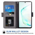 thumbnail image 2 of CNKOO Genuine Leather RFID Blocking Wallet Case for Samsung Galaxy Note 10 Lite  Handmade Flip Folio Wallet Case with Stand and Card Slots for Samsung Galaxy Note 10 Lite  Blue, 2 of 5