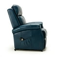 thumbnail image 6 of Resenkos Electric Power Lift Chairs Recliner, Faux Leather Upholstered Reclining Lifting Chair, Navy Blue, 6 of 10