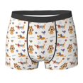 thumbnail image 6 of Men's Boxer Briefs, Cute Dog ball bird Soft Comfy Mens Underwear Boxer Briefs Breathable With Widen Waist, 6 of 7