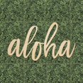 thumbnail image 4 of Koyal Wholesale Aloha Bar Sign, Scripted Laser Cut Wood Sign for Tropical Bar Table, Hawaiian Luau, Bridal Shower, 4 of 4