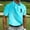 Sky Blue, variant on Fnnxeal Mens Golf Polo Shirt Collared Print Casual Button Summer Short Sleeves Blue Polo Shirts for Men Size L