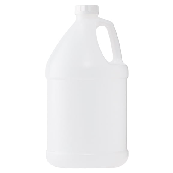Lab Alley Natural HDPE Plastic Jug, 1 Gallon, Child-Resistant Cap
