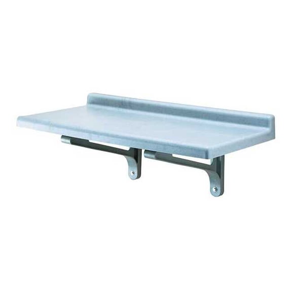 Cambro Polypropylene Wall Shelf, 18"D x 36"W x 13-1/2"H, Gray EACSWS1836SK480