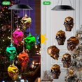 thumbnail image 2 of Viento Solares, Luz De Carillón De Viento Para Exteriores, Lámpara Led Que Cambia De Color, Luz De Viento De Hueso Para La Cabeza, Decoración De Jardín De Halloween Cateissary HA045852-02, 2 of 6