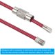 thumbnail image 5 of Cable de Llavero de Alambre de Acero Inoxidable de 3.5 Pulgadas, Rosa Roja, Paquete de 10, 5 of 6