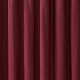 thumbnail image 2 of Brookyln Loom Solid 100% Cotton Percale Weave Rod Pocket Burgundy 2-Piece 50x84 Window Curtain Pair, Solid Casual themed, Adult Bedding, OEKO-TEX Certified, 2 of 7