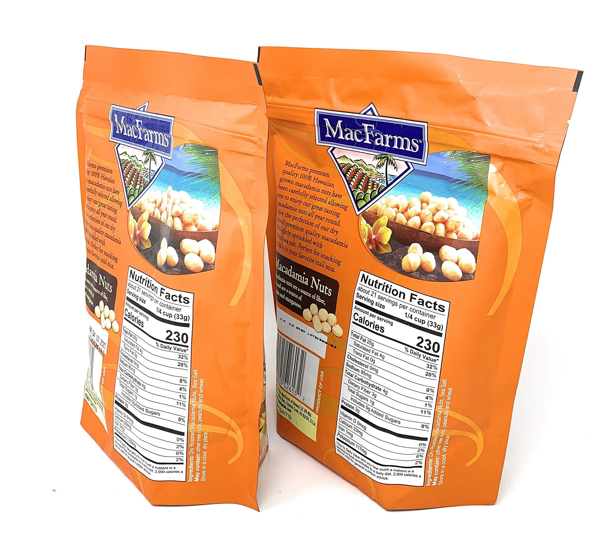 MacFarms of Hawaii Macadamia Nuts (Dry Roasted with Sea Salt, 2 Pack (24 oz Each)) NEW