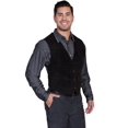 thumbnail image 4 of Scully Men's Suede Leather Western Vest, Black Boar Suede, 4XL, 4 of 4