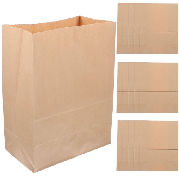 Bolsas de papel kraft lavables para guardar verduras, frutas y artículos diversos, 20 unidades