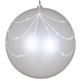 thumbnail image 1 of Vickerman MT194711D Rideau Ornemental Pailleté Bonbon Blanc 6 Po. - 3 par Sac, 1 of 1