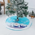 thumbnail image 7 of Light Blue Christmas Tree Skirt, Luxury Faux Fur with Snowflakes for Blue Christmas Ornaments Winter Wonderland Decorations 43IN A, 7 of 7