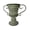 Green, variant on Yatlte Rustic Farmhouse Flower Pot, Antique Urn Planter Pedestal Vase Distressed Metal Vase Tall Trumpet Fancy Arrangement Pots for Centerpiece Flower Holder for Wedding Party Home