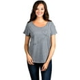 thumbnail image 2 of Thread Tank Paper Airplanes Women's Relaxed Slouchy Dolman T-Shirt Tee Heather Grey 3X-Large, 2 of 4