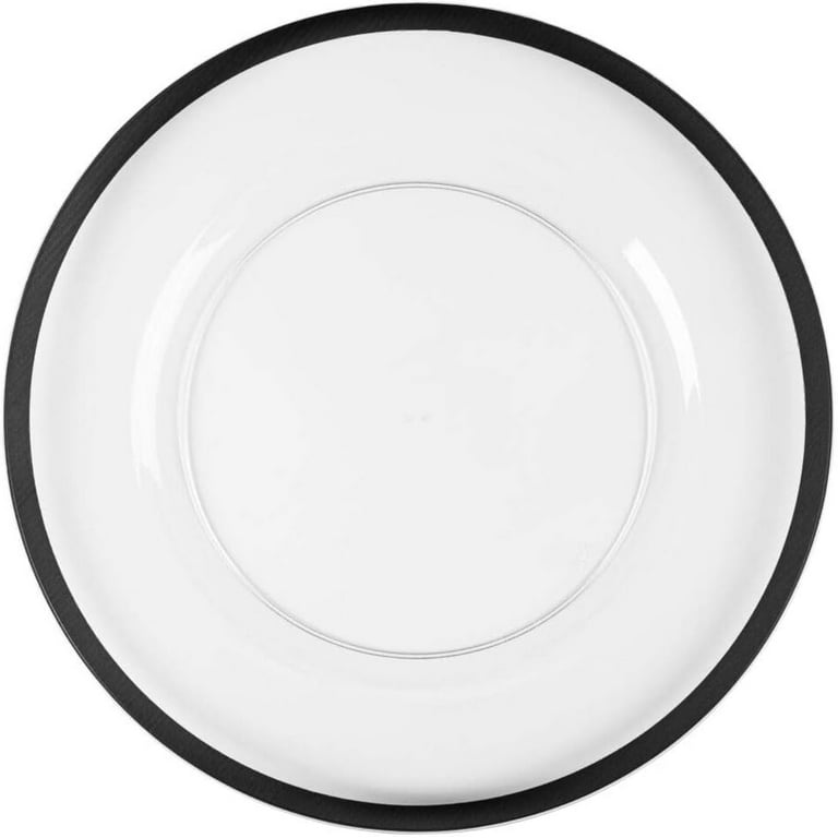 Plastic clear charger plates cheap
