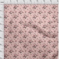 thumbnail image 4 of oneOone Georgette Viscose Pale Pink Fabric Floral Sewing Material Print Fabric By The Yard 42 Inch Wide, 4 of 4