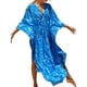 thumbnail image 3 of Mujeres Kaftan Bikini Cover Ups Suelta Manga Larga Vestido de Playa Traje de Baño Blusa Casual Loungewear Nituyy Bata de playa estampada, 3 of 5