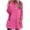 Hot Pink, variant on Lindreshi Long Sleeve Shirts for Women's Round- Neck And Winter Loose Solid Pocket Warm Long Sleeve Tops