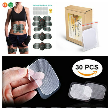40Pcs Universal Gel Pad Replacement Sheet And Muscle Toner, Abdominal Toning Belt, Abs Trainer Wireless Body Gym Workout Home Office Fitness Equipment For Abdomen/Arm/Leg