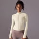 thumbnail image 1 of Chaqueta superior de manga larga acanalada de compresión para mujer, ajustada, deportiva, para correr, Fitness, abrigo con cremallera, camisetas de Yoga, sudaderas de entrenamiento, 1 of 5