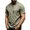 Army Green, variant on Men Short Sleeve Shirt – Mandarin Collar Lace Up Two Button Resort Style Extra Large Men Cropped T Shirts for Men Shirt Men Small Shirts Journey T Shirt Pack Mens T Shirts V Neck T Shirts