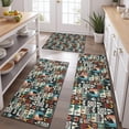 thumbnail image 2 of Multicolor Bigfoot and Text Pattern Kitchen Rugs Sets Of 3,Kitchen Runner Rugs Non Skid Washable,Decorative Kitchen Floor Mats for Kitchen,Sink,Laundry,17"x30"+ 17"x47" + 17"x59", 2 of 6