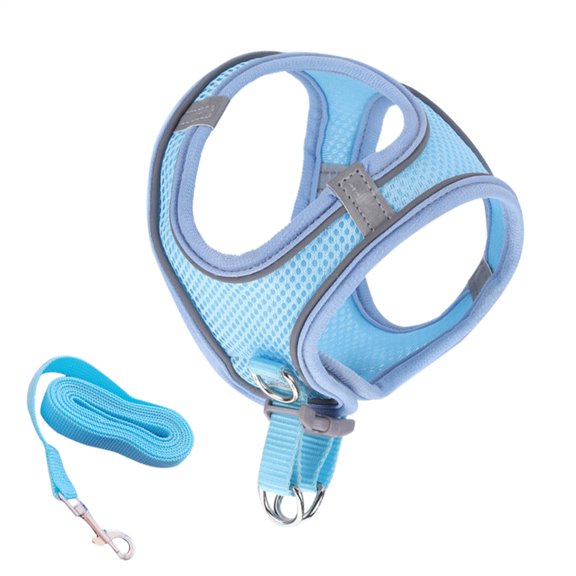 AITOCO Cat Harness Soft Mesh Vest with Reflective Safety Strips Puppy Vest Collar Pet Supplies for Safety Training Travel Hiking Backpack Outdoor Adventures carefully