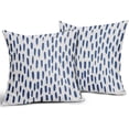 thumbnail image 2 of Blue White Polka Dots Pillow Covers 20x20 Set of 2 Modern Trendy Minimalist Art Brush Print Decorative Outdoor Pillowcases Abstract Farmhouse Throw Cushion Case Decor for Couch Sofa Bed, 2 of 6