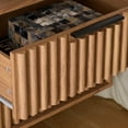 thumbnail image 4 of Safavieh Lylia Modern Partical Board and Mdf Night Stands, Oak/Black, 4 of 6