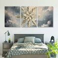 thumbnail image 6 of Festive Snowman Christmas Canvas Art Set Snowflake Wall Decor, Perfect For Living Room, Balcony, Bedroom - Ideal Holiday Gift(Wrapped Canvas) 12*16inch*3pcs, 6 of 6