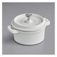thumbnail image 2 of Cast Iron Enameled Cookware (Pot Mini 0.5 Qt., Artic White), 2 of 2