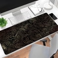 thumbnail image 7 of Gaming Mouse Pad with Stitched Edges,Topographic Gold Contour Map Desk Mat, Extended XL Mousepad with Anti-Slip Base, Cool Desk Pad for Keyboard and Mouse,35''×15.7'', 7 of 7