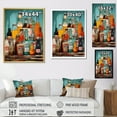 thumbnail image 4 of Designart "Pop Art 1950S Soda EFlow I" Modern Floater Framed Canvas Wall Art, 4 of 7