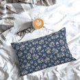 thumbnail image 3 of Spring Flower Pillow Covers 12x20 Chinoiserie Navy Blue Floral Farmhouse Decor Throw Pillows Case for Couch Seasonal Pillowcase Outdoor Decorative Cushion Case for Sofa Bed Decorations Set of 2, 3 of 5