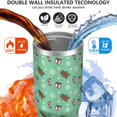 thumbnail image 3 of Christmas 30oz Handheld Travel Tumbler with Handle – Double Wall Stainless Steel Insulated Cup, Flip Straw Lid, Leak-Proof & BPA-Free for Hot and Cold Drinks – Durable Coffee & Juice Mug Black, 3 of 7