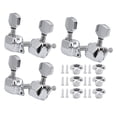 thumbnail image 4 of String Tuning Pegs, Tuning Pegs, Glossy Anti-Corrosion High Performance for Instrument Lovers Guitar Silver,Black, 4 of 8