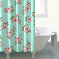 thumbnail image 4 of Pioneer Flower Floral Print Pattern Shower Curtain 84"x72", Bathroom Decorative Shower Curtain Set with 12 Hooks, Waterproof Washable, 4 of 6