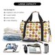 thumbnail image 5 of Easygdp Sunflowers And Skull Bolsa de Gimnasio, Bolsa de Viaje Duffel, Bolsa de Fin de Semana con Compartimentos, Bolsa de Mano para Noche, 5 of 7
