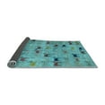 thumbnail image 2 of Ahgly Company Indoor Rectangle Abstract Light Blue Modern Area Rugs, 6' x 9', 2 of 4