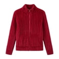 thumbnail image 4 of Aimik Women's Ribbed Knit Full Zip Up Cardigan Sweater Cozy Chunky Fleece Jacket with Pockets Casual Outerwear, 4 of 5