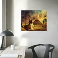 thumbnail image 4 of Acheng Canvas Print Wall Art - Ancient Egypt Secrets Pyramid Sphinx - Wall Decor Modern Artwork Paintings Pictures for Living Room Stretched and Framed Ready to Hang  20x16in, 4 of 6