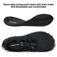 thumbnail image 2 of WOTTE Men's Water Shoes Quick-Dry Aqua Sock Barefoot Wide Toe Sports Outfoor Shoes for Beach Swim River Pool Lake Hiking Kayaking Surfing, Black Size 9, 2 of 7