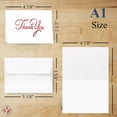 thumbnail image 5 of Business Thank You Cards, Nice Elegant Red Embossed, Half Fold White Blank Greetings, Gift & Presents | Holiday, Baby & Bridal Shower, Wedding, Graduation, | Set of 25 Cards & 25 Envelopes, 5 of 10