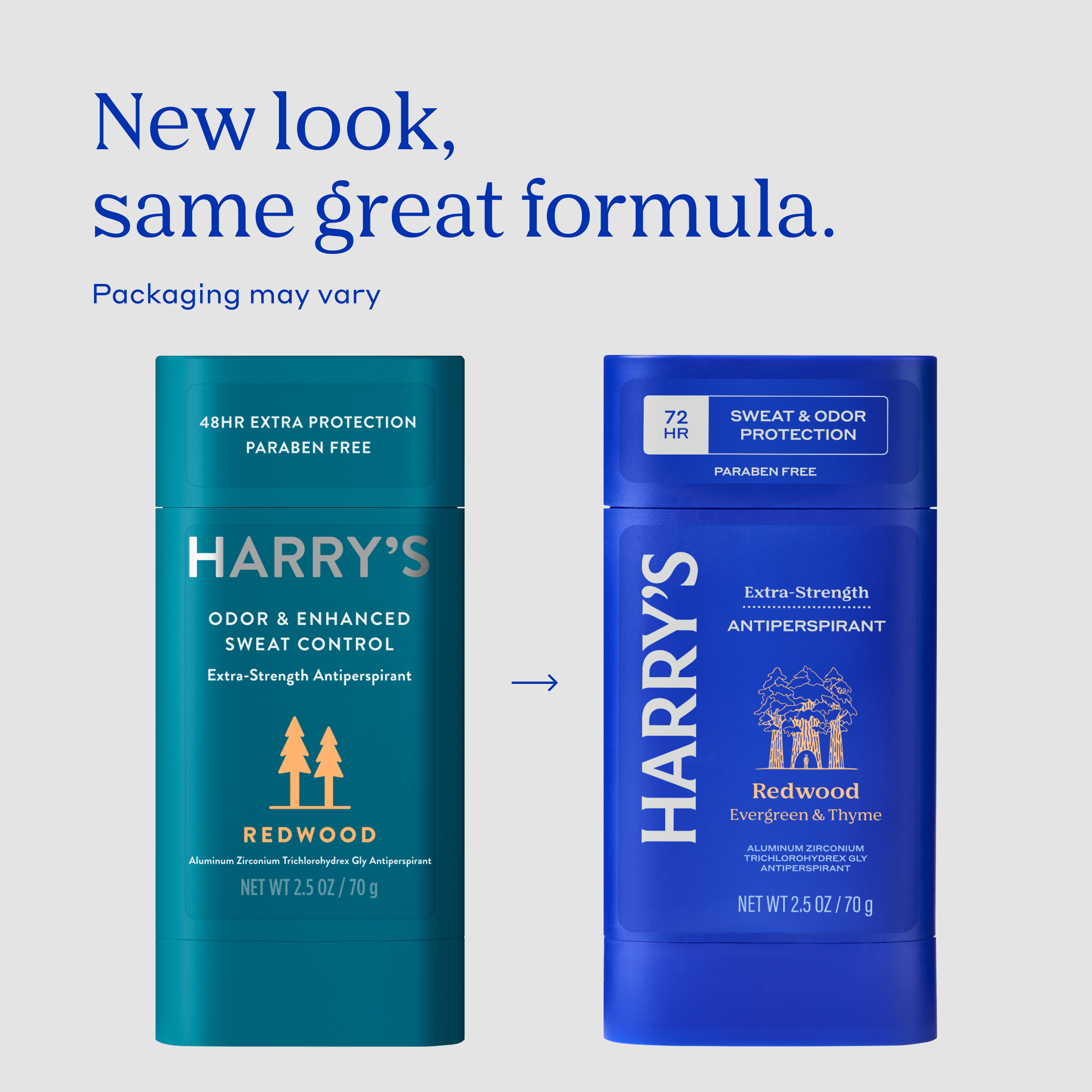 Harry's Extra-Strength Antiperspirant - Odor & Enhanced Sweat Control Deodorant for Men- Redwood, 2.5 Ounce (Pack of 6)