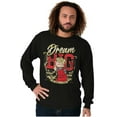 thumbnail image 4 of Dream Big The World is Yours Cartoon Men Big & Tall Long Sleeve Tee Brisco Brands 3X, 4 of 5