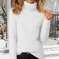 thumbnail image 2 of WXLWZYWL Plus Size Tops for Women Fuzzy Fleece High Neck Sweaters Long Sleeve Kni Tops Thermal Soft Fall Winter Clothes, 2 of 6
