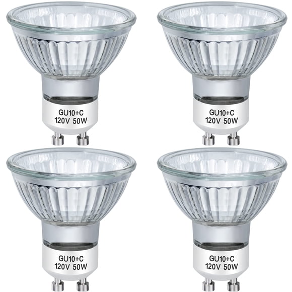 Bombillas halógenas YBEK GU10 50 W 120 V regulables blanco cálido