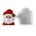 thumbnail image 4 of Santa Silicone Seasonal Santa Silicone Mould for Pillar Making and Clay Projects, 4 of 8