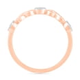 thumbnail image 3 of DGOLD Bague Classique 3 Pierres en Or Rose 10kt avec Diamant Rond Blanc (1/4 cttw), 3 of 4