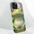 thumbnail image 3 of ONETECH EMPYRI Cute Funny Frog Doing Yoga Printed Phone Case for iPhone 14 Cases 6.1 Inch Clear Shockproof Phone Case Cover,Not Yellowing,Wireless Fast Charging, 3 of 5